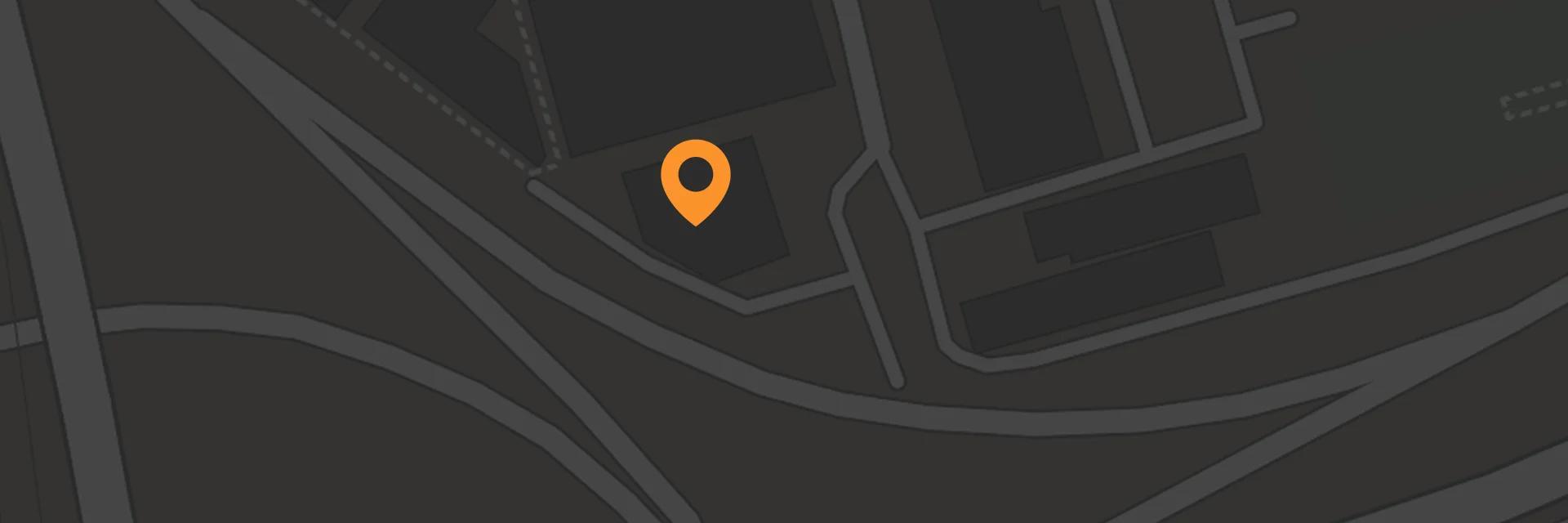 Map showing Polaron Solartech Toronto office location